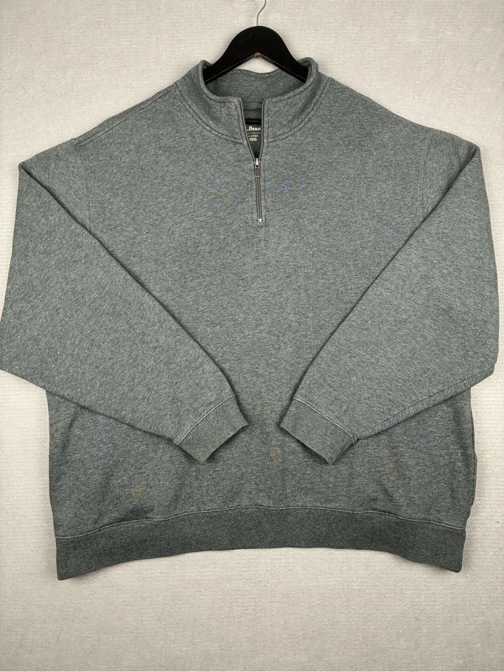 L.L. Bean Men's 2XL Heavyweight 1/4 Quarter Zip Pullover Sweater